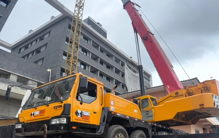 Guindaste Transguind em operação